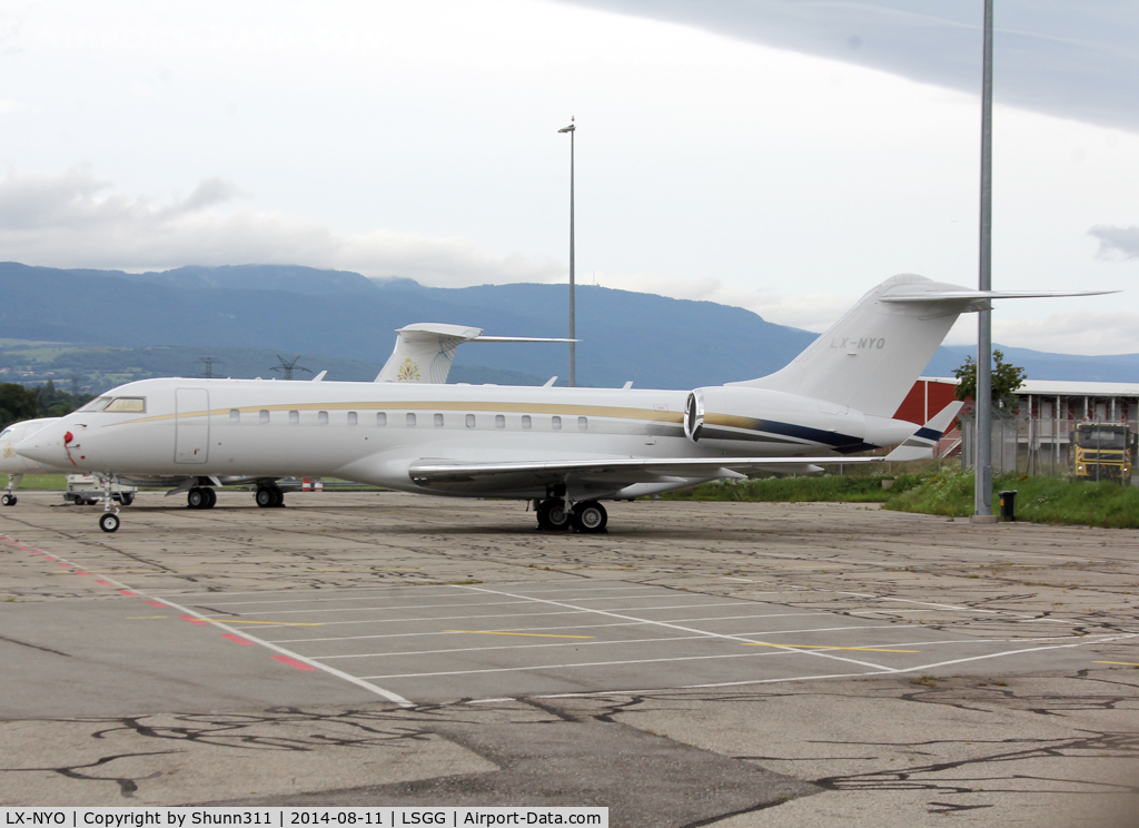 LX-NYO, 2001 Bombardier BD-700-1A10 Global Express C/N 9084, Parked...