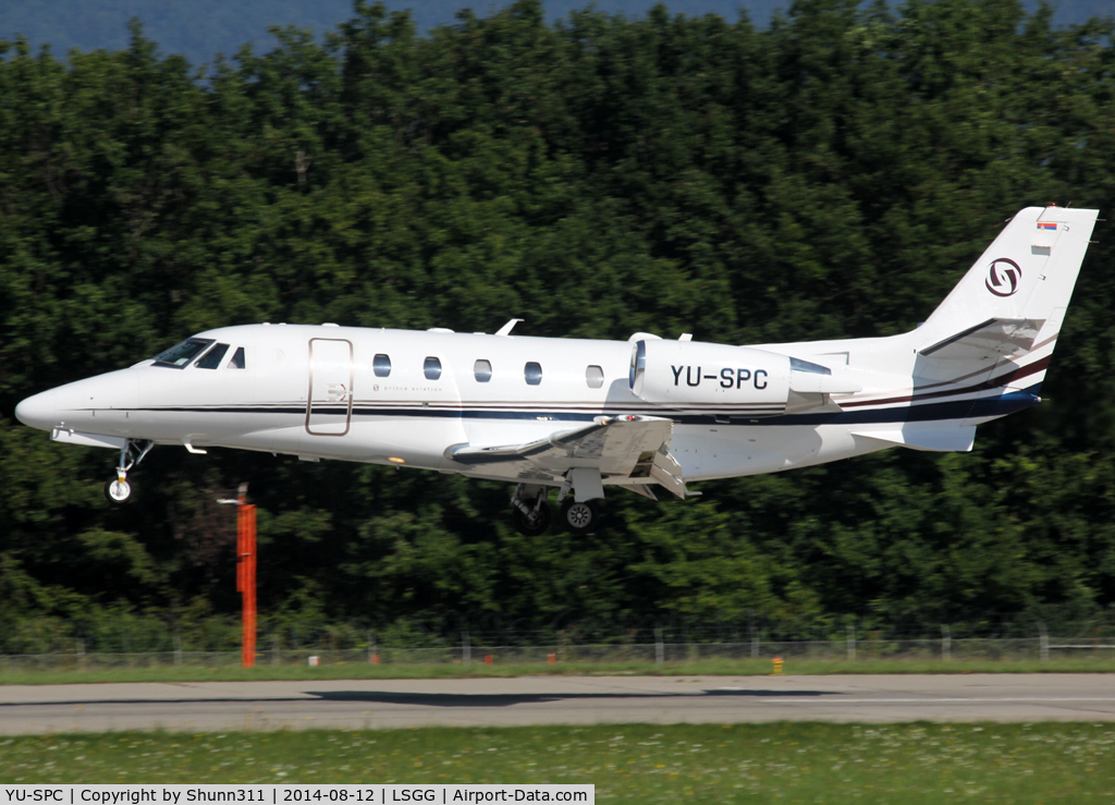 YU-SPC, 2013 Cessna 560XL Citation XLS+ C/N 560-6136, Landing rwy 23