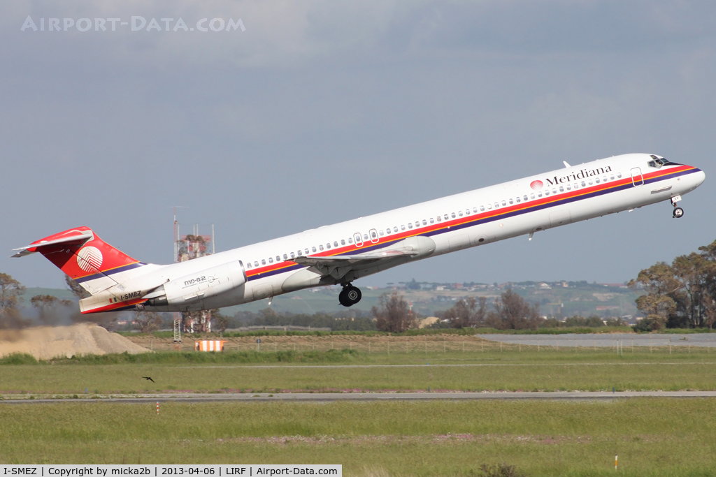 I-SMEZ, 1991 McDonnell Douglas MD-82 (DC-9-82) C/N 49903, Take off