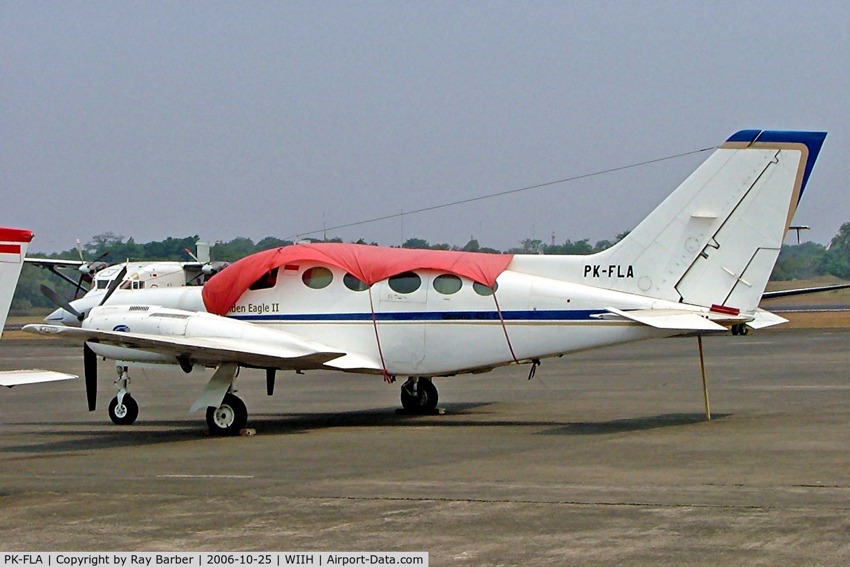 PK-FLA, Cessna 421C Golden Eagle C/N 421C0524, Cessna 421C Golden Eagle II [421C-0524] Jakarta-Halim Perdanakusuma Int~PK 25/10/2006