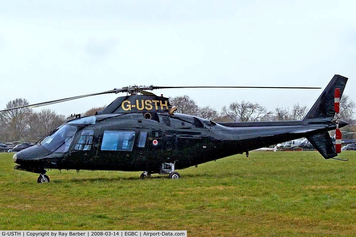 G-USTH, 1983 Agusta A-109A-2 C/N 7304, G-USTH   Agusta A.109A-2 [7304] (Cheqair Ltd) Cheltenham Racecourse~G 14/03/2008