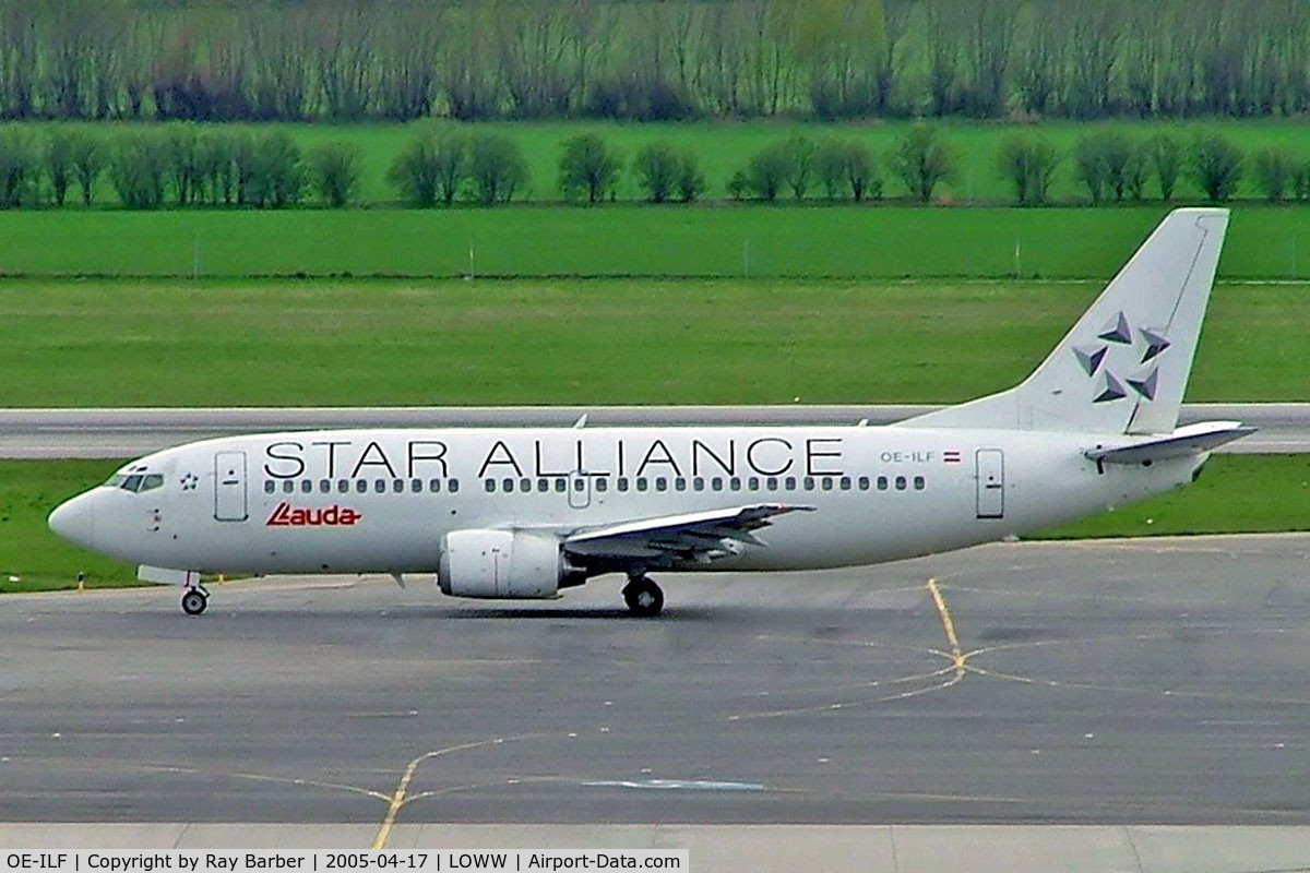 OE-ILF, 1986 Boeing 737-3Z9 C/N 23601/1254, Boeing 737-3Z9 [23601] (Lauda Air) Vienna-Schwechat~OE 17/04/2005