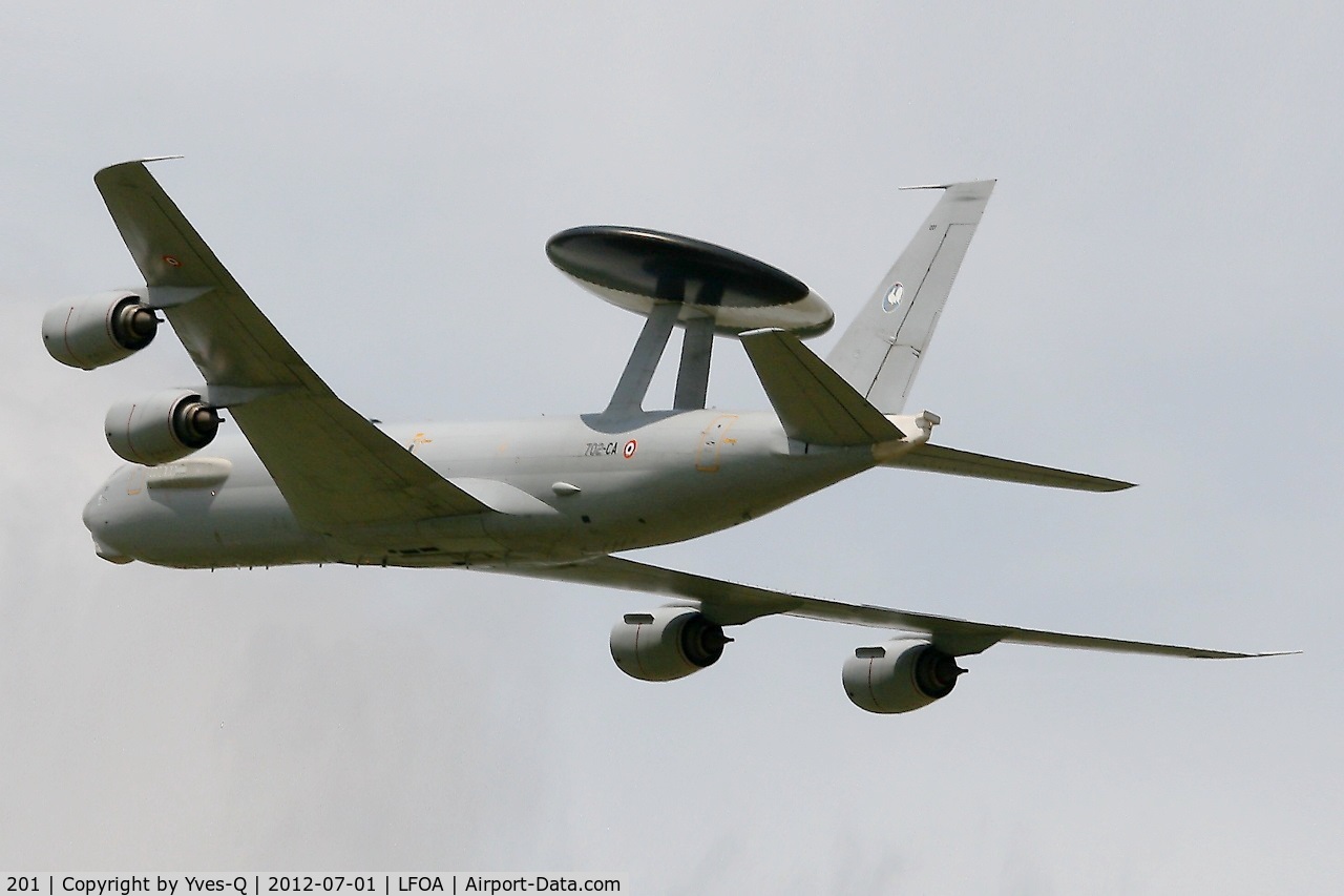 201, 1990 Boeing E-3F Sentry C/N 24115, French Air Force Boing E-3F SDCA, Solo display, Avord Air Base 702 (LFOA)  Air Show in june 2012