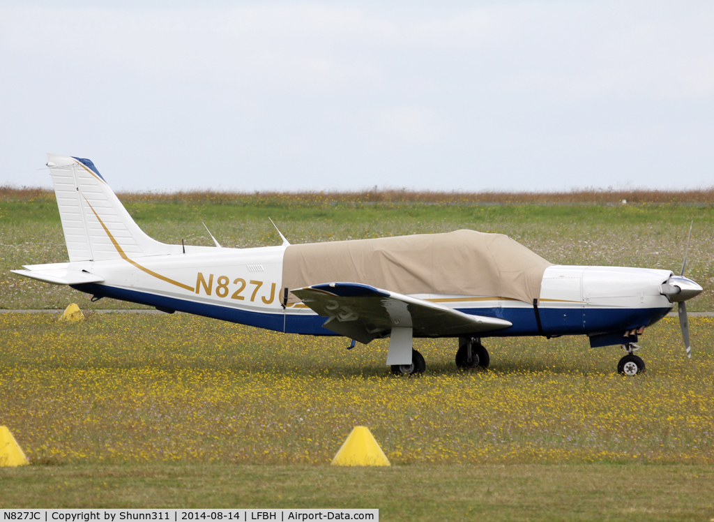 N827JC, Piper PA-32R-301 Saratoga SP C/N 32R-8113044, Parked in the grass...