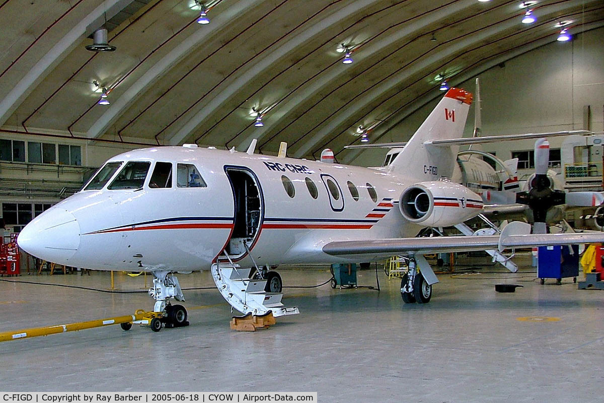 C-FIGD, 1967 Dassault Falcon (Mystere) 20C C/N 109, Dassault Falcon 20C [109] (National Research Council) Ottawa-Macdonald Cartier International~C 18/06/2005