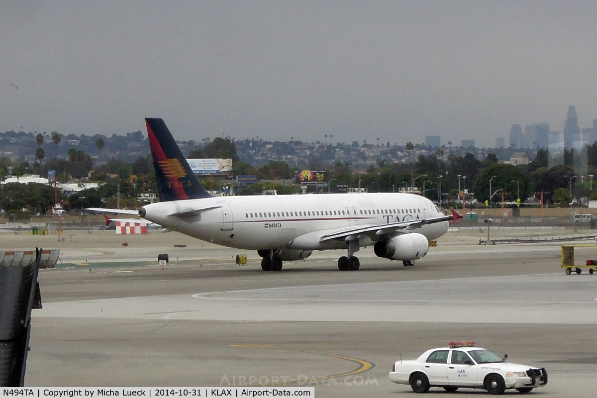 N494TA, 2007 Airbus A320-233 C/N 3042, At LAX