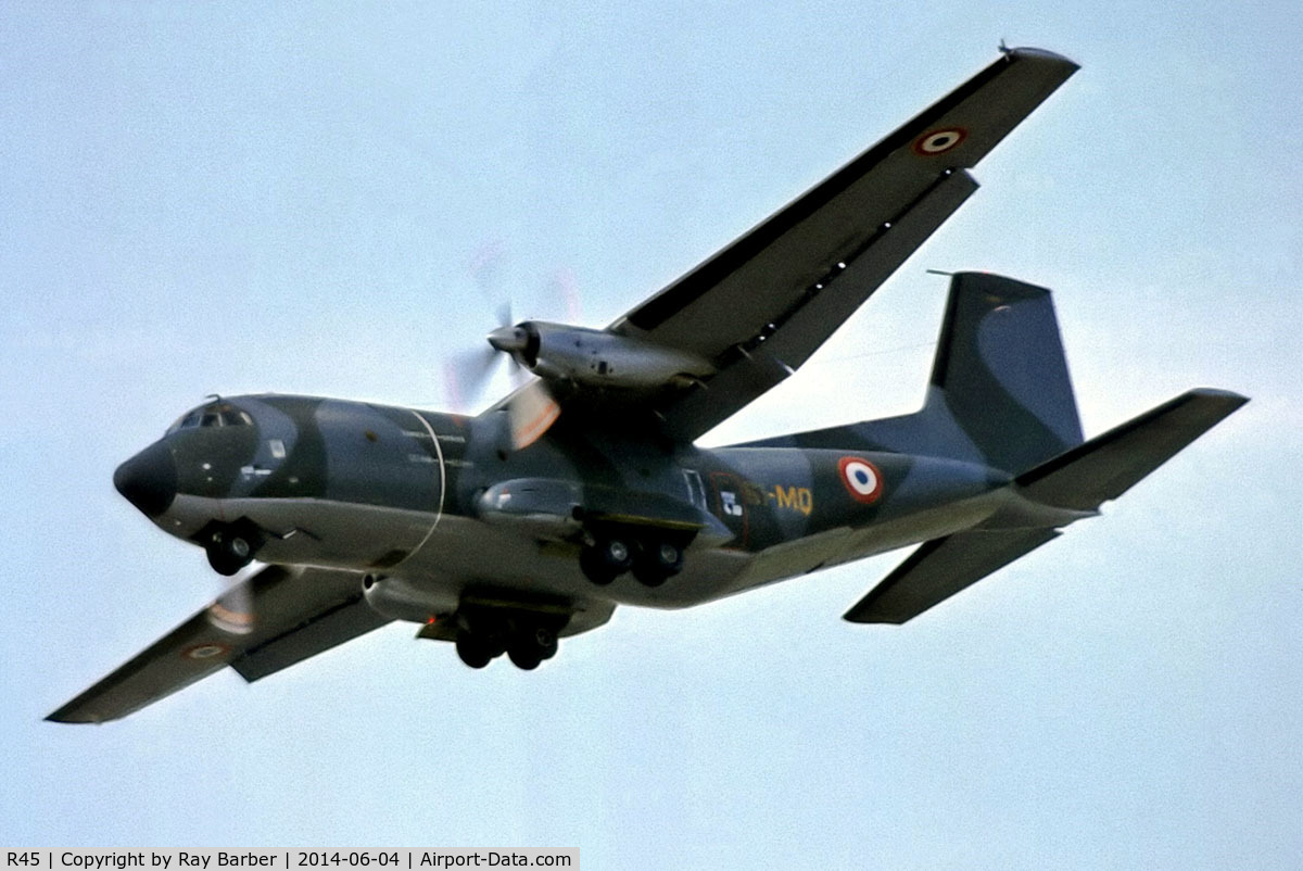 R45, Transall C-160R C/N 45, Aerospatiale C-160R Transall [45] (French Air Force) place and date unknown. From a slide.