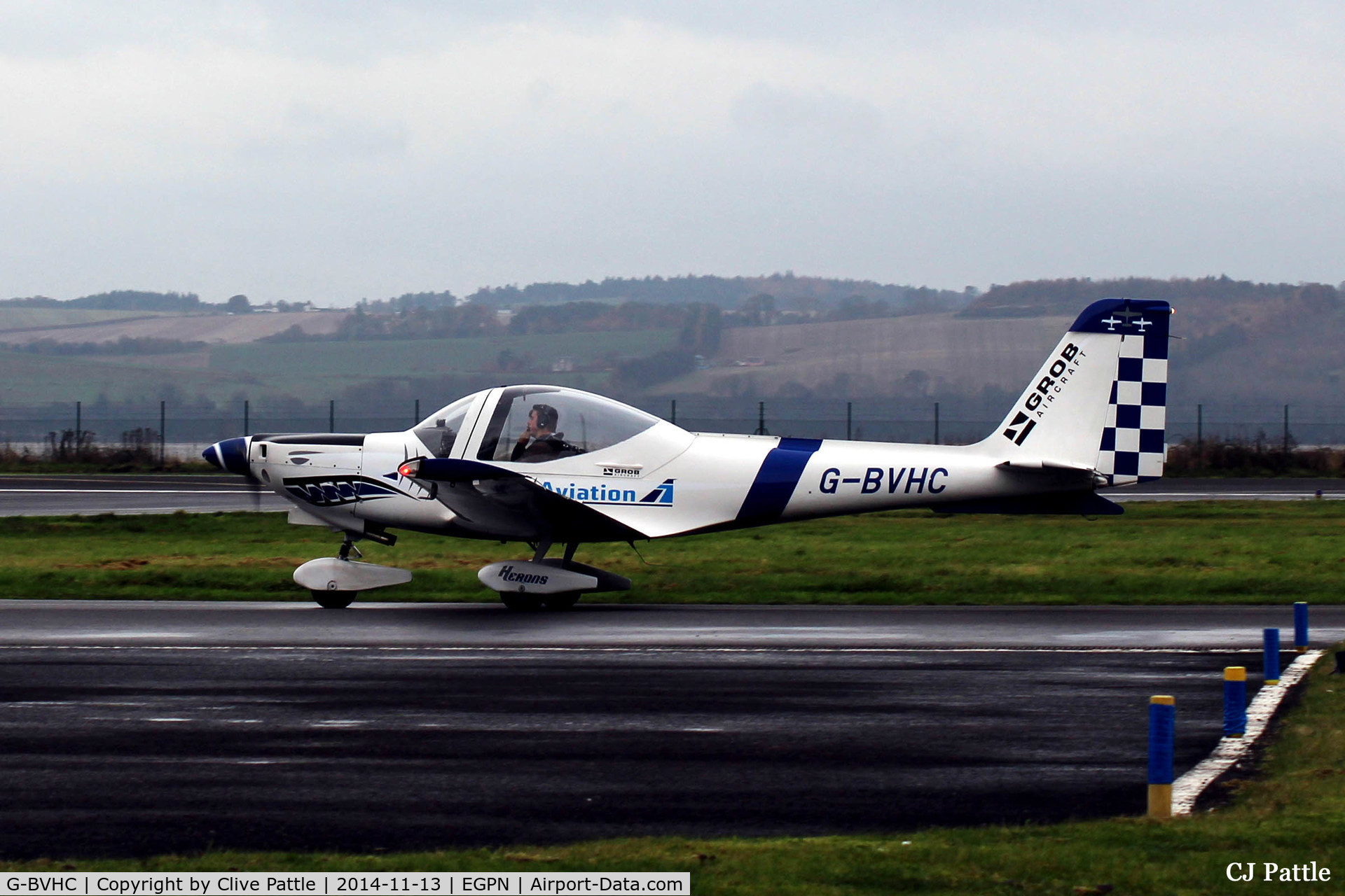 G-BVHC, 1994 Grob G-115D-2 C/N 82005, Taxy back to the apron after another training mission with Tayside Aviation