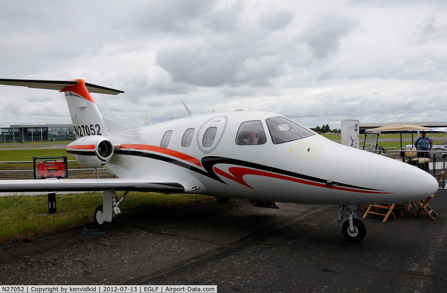 N27052, 2008 Eclipse Aviation Corp EA500 C/N 000120, On static display at FIA 2012.