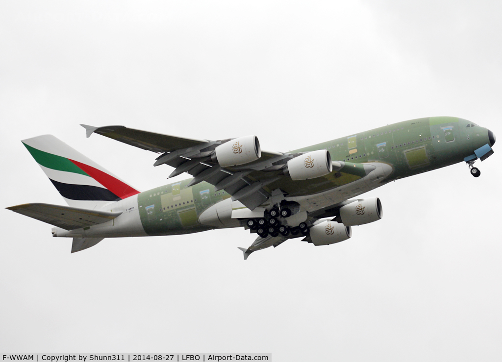 F-WWAM, 2014 Airbus A380-861 C/N 171, C/n 0171 - For Emirates as A6-EOF