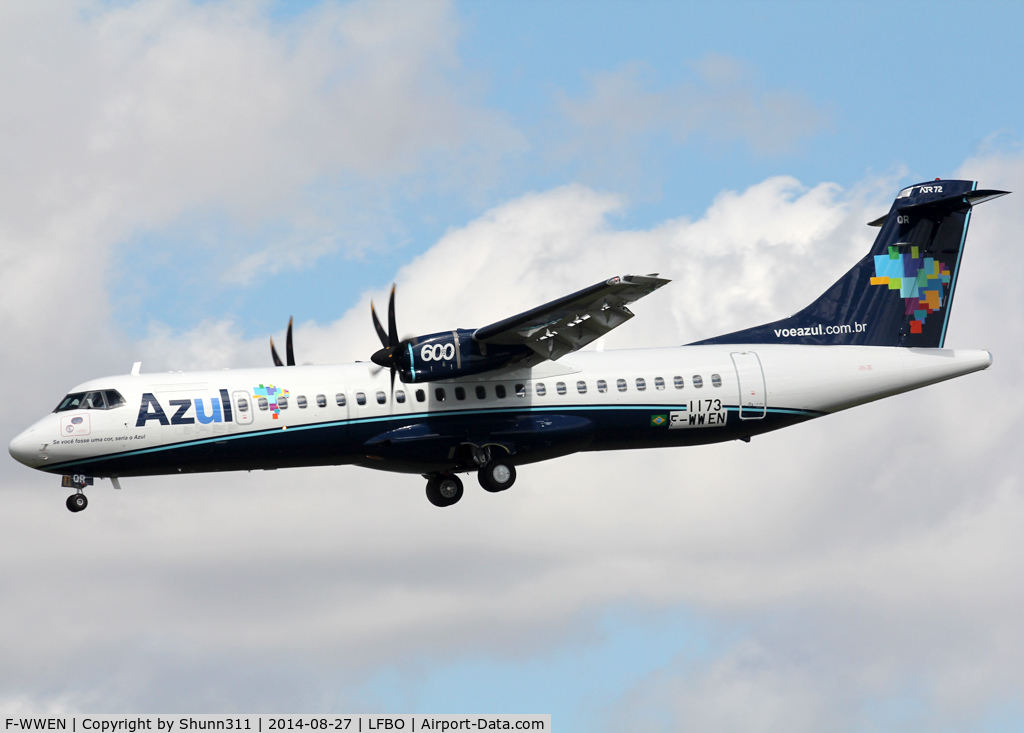 F-WWEN, 2014 ATR 72-600 C/N 1173, C/n 1173 - To be PR-AQR