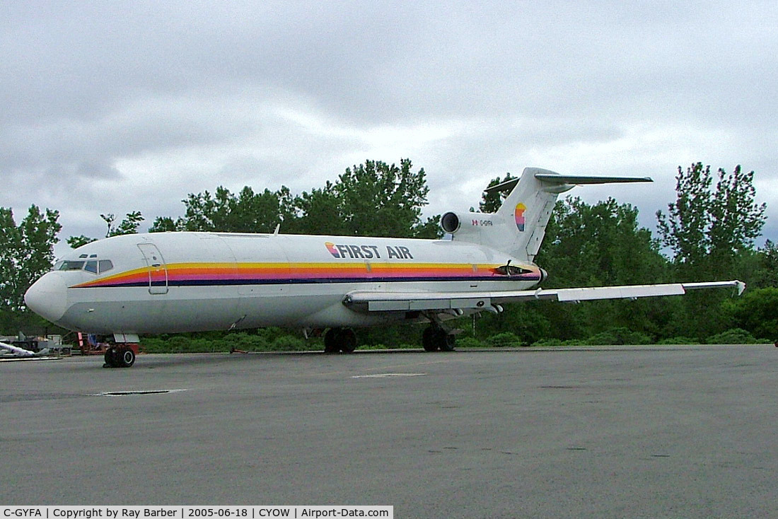 C-GYFA, 1976 Boeing 727-2H3F C/N 21234, Boeing 727-2H3F [21234] (First Air) Ottawa-Macdonald Cartier International~C 18/06/2005
