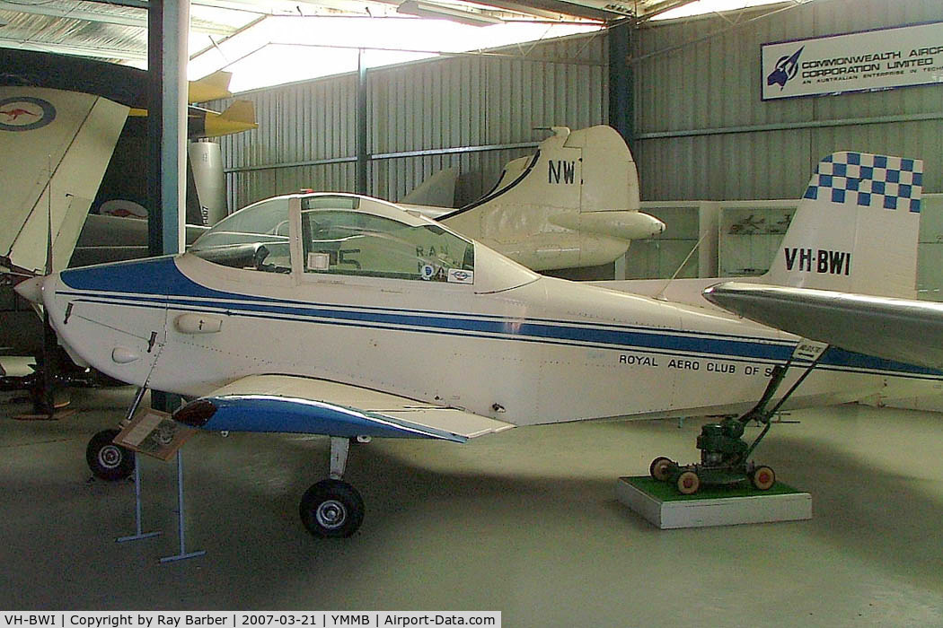 VH-BWI, Victa Airtourer 100 C/N 81, Victa Airtourer 100 [81] Moorabbin~VH 21/03/2007