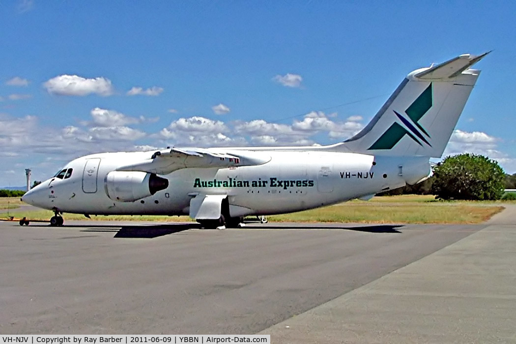 VH-NJV, 1982 British Aerospace BAe.146-100 C/N E1002, BAe 146-100QT [E1002] (Australian air Express) Brisbane-International~VH 18/03/2007