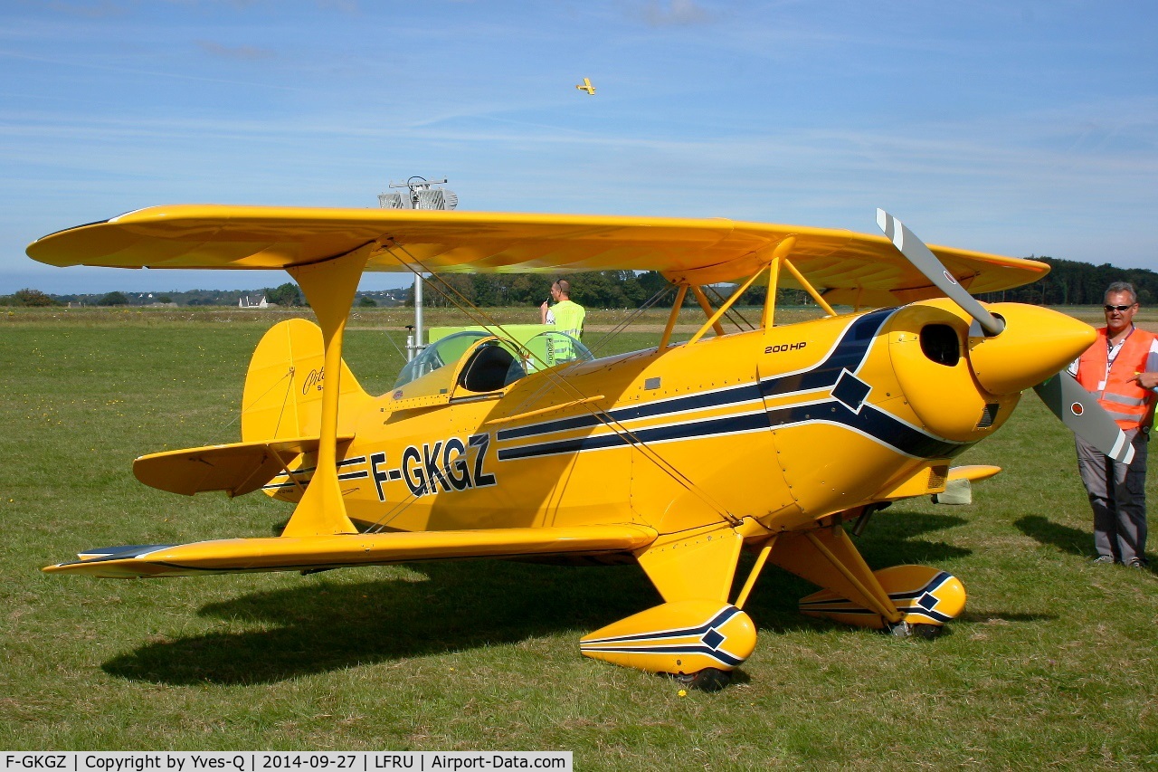 F-GKGZ, 1977 Pitts S-2A Special C/N 2149, Pitts S-2A Special, Static display, Morlaix-Ploujean airport (LFRU-MXN) air show in september 2014