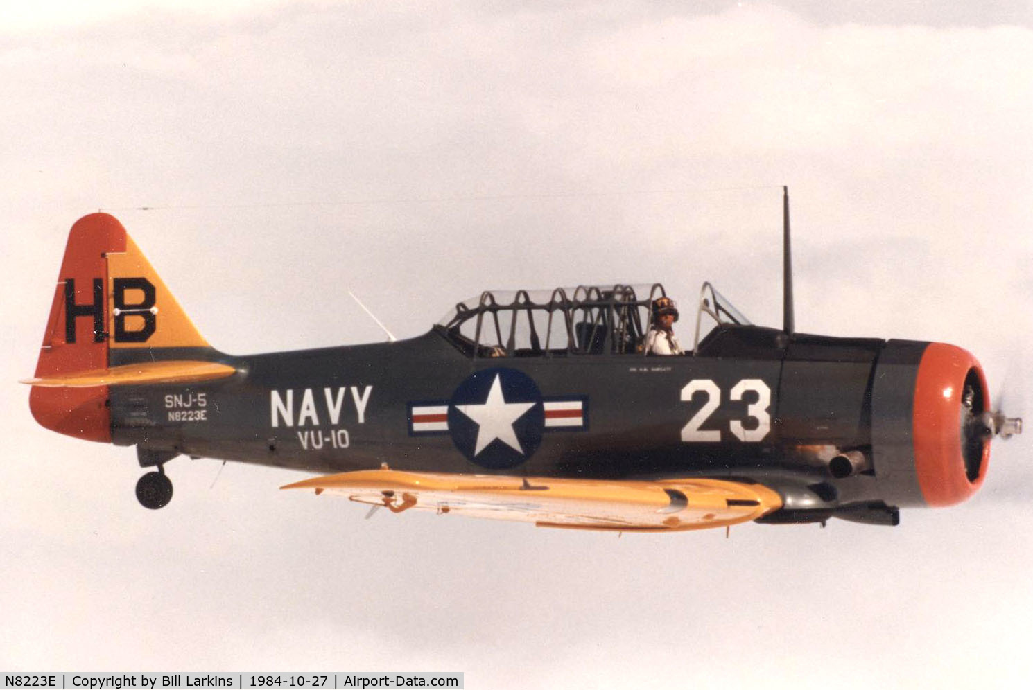 N8223E, 1960 North American SNJ-5 Texan C/N 121-41835, At Chapman, Alabama.