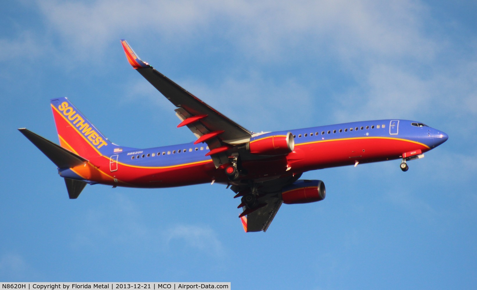 N8620H, 2013 Boeing 737-8H4 C/N 42526, Southwest 737-800