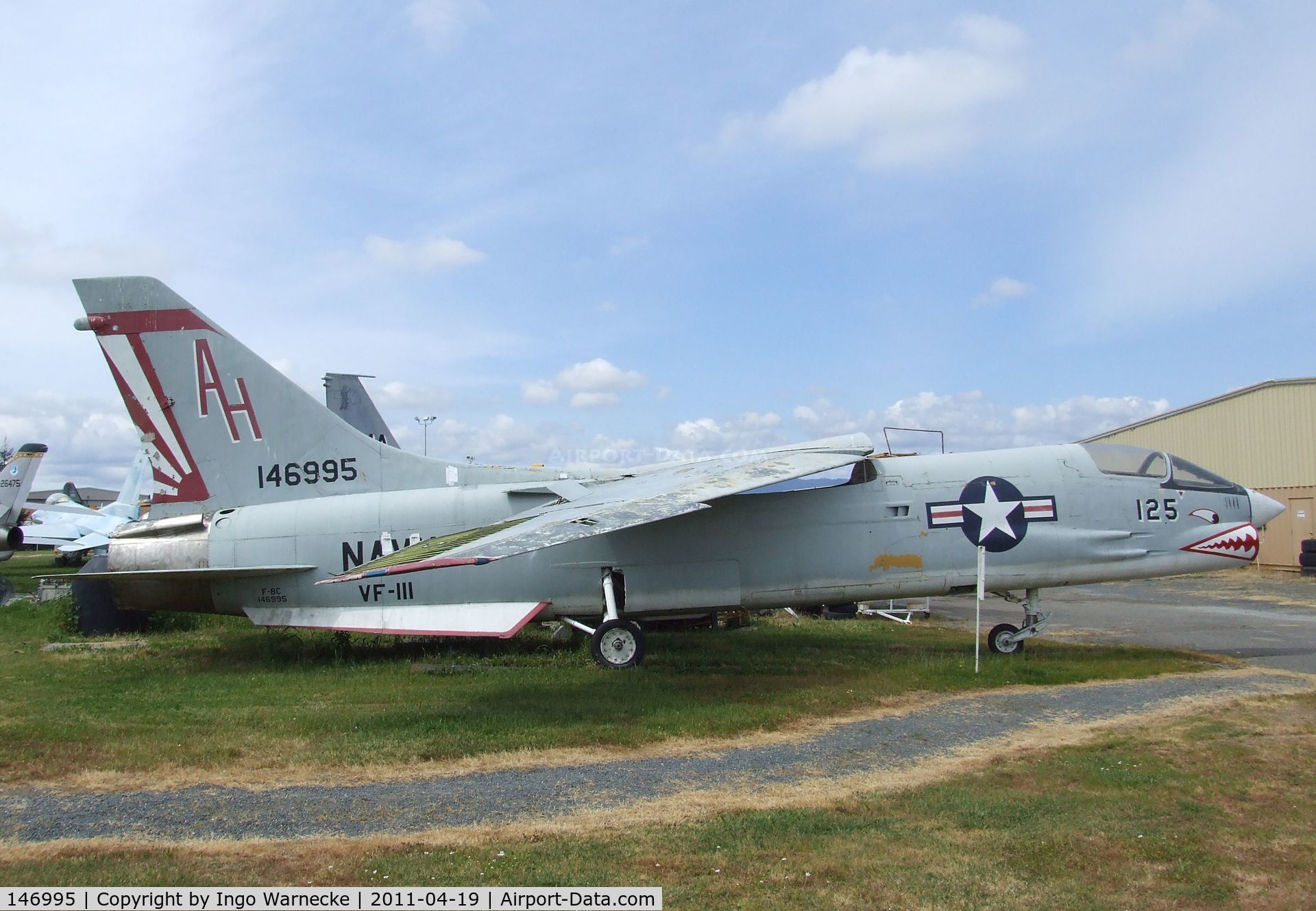 146995, Vought F-8C Crusader C/N Not found 146995, Vought F-8C Crusader at the Pacific Coast Air Museum, Santa Rosa CA