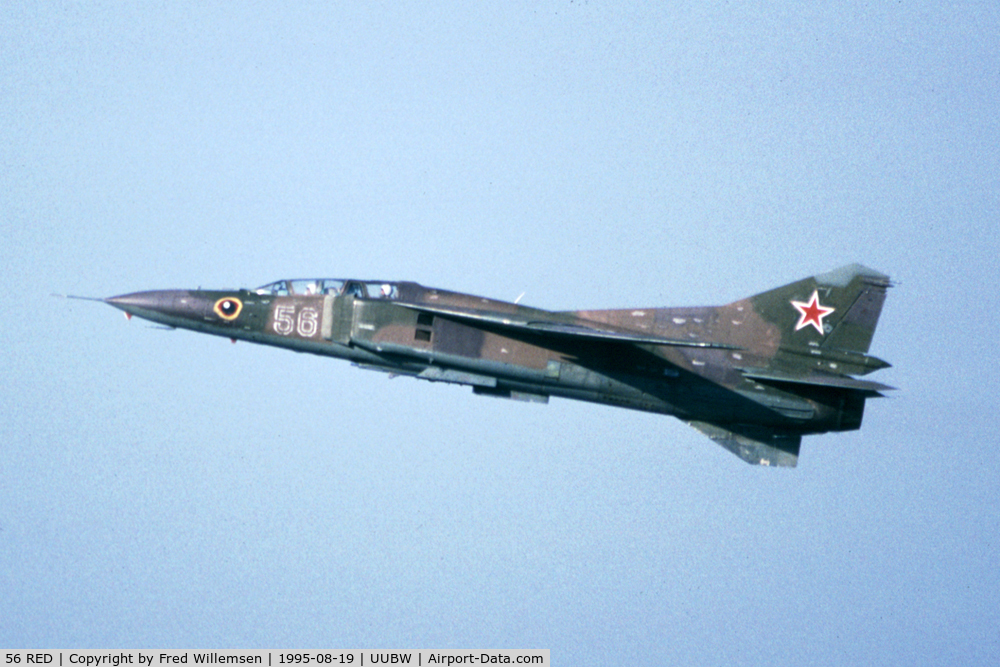 56 RED, Mikoyan-Gurevich MiG-23UB C/N Not found 56 RED, Operated by the MiG OKB