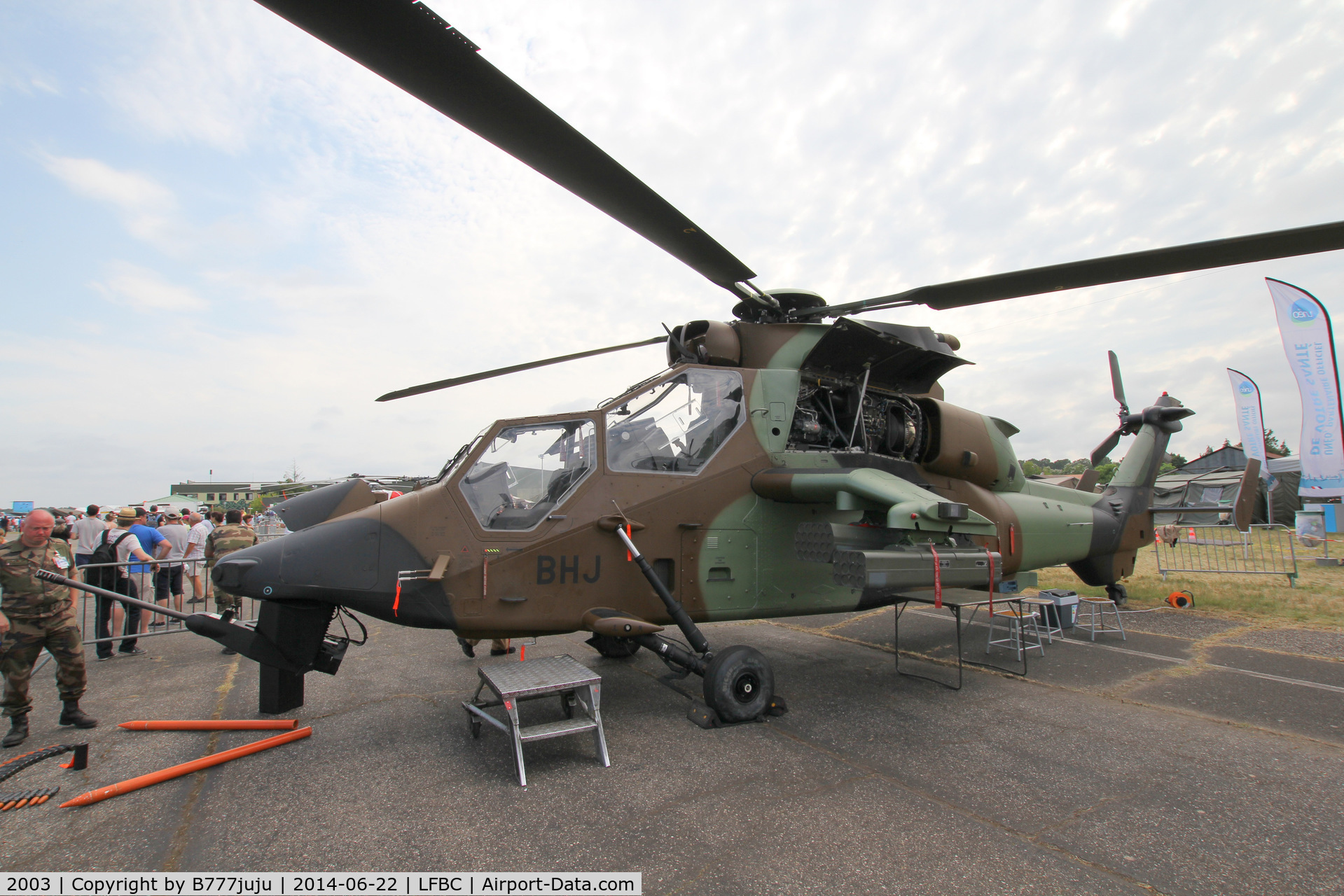 2003, Eurocopter EC-665 Tigre HAP C/N 2003, on display at Cazaux Open-base 2014