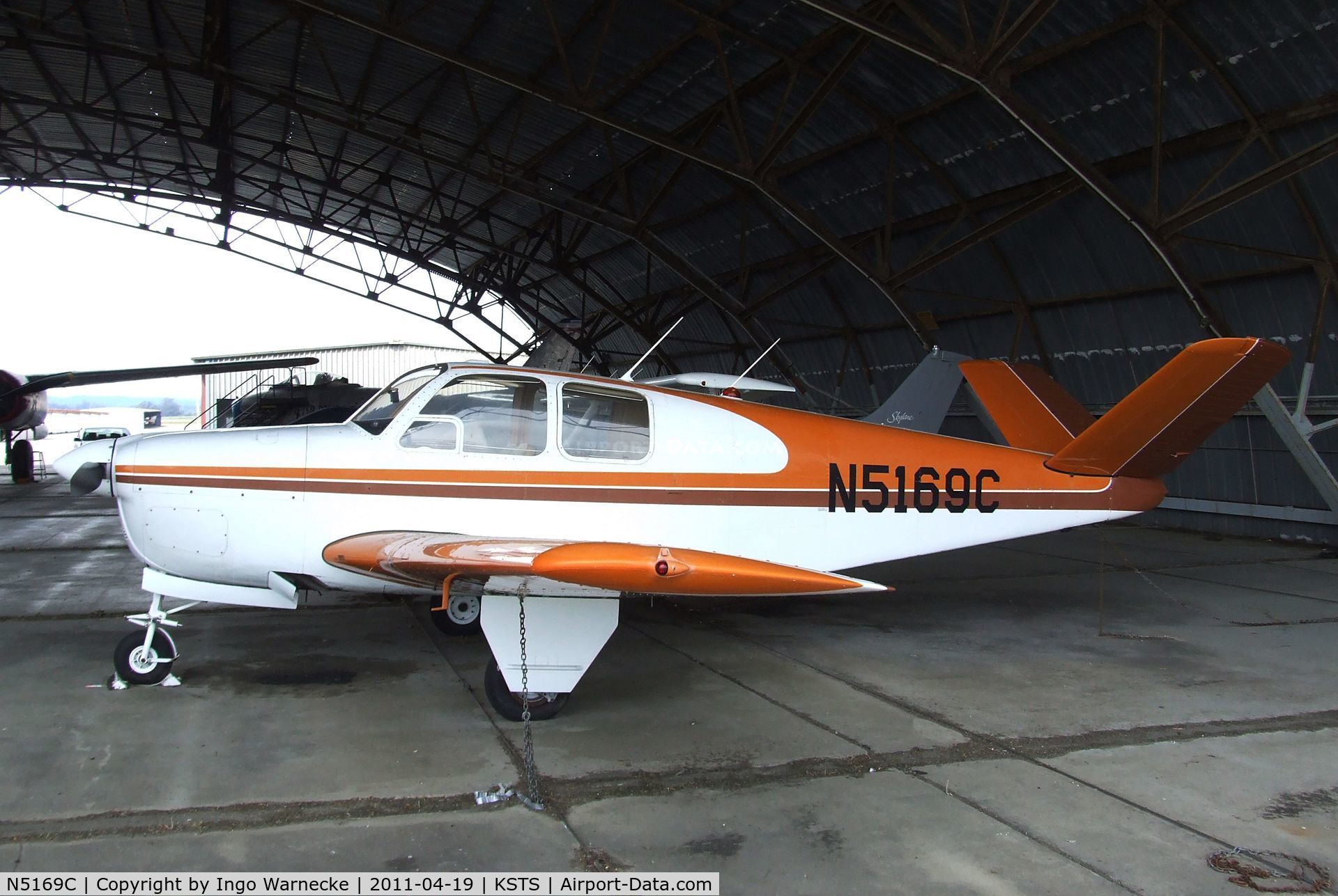 N5169C, 1950 Beech B35 C/N D-2454, Beechcraft B35  Bonanza at Charles M. Schulz Sonoma County Airport, Santa Rosa CA