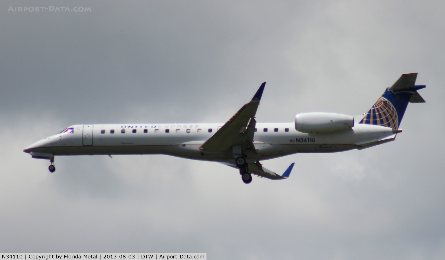 N34110, 2002 Embraer ERJ-145XR (EMB-145XR) C/N 145658, United Express