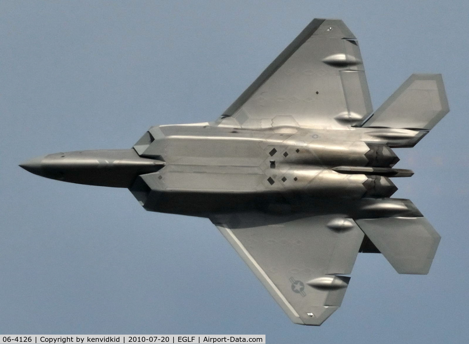 06-4126, Lockheed Martin F-22A Raptor C/N 4126, Displaying at FIA 2010.