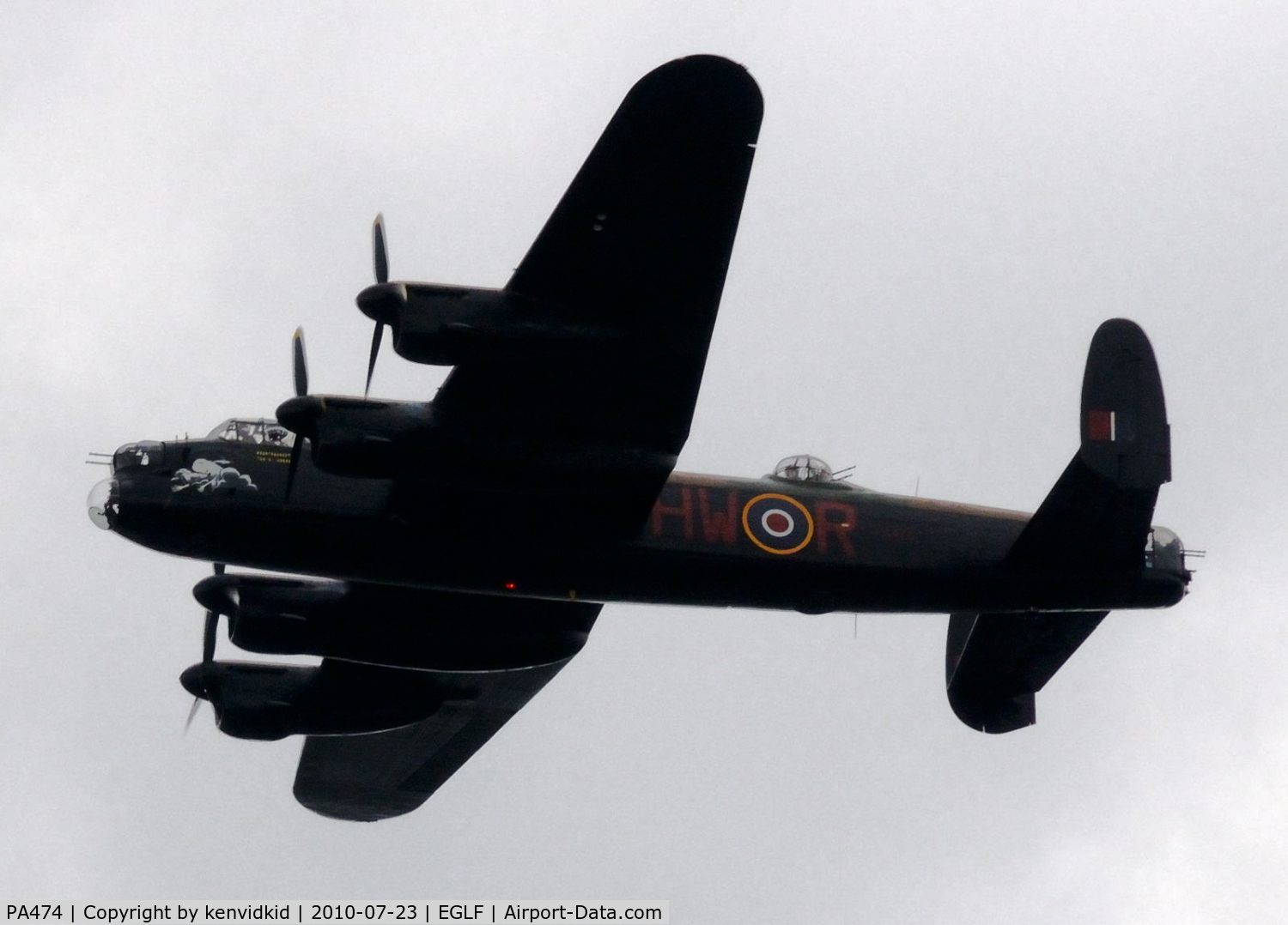 PA474, 1945 Avro 683 Lancaster B1 C/N VACH0052/D2973, Displaying at FIA 2010.