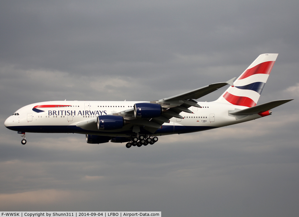 F-WWSK, 2014 Airbus A380-841 C/N 161, C/n 0161 - To be G-XLEG