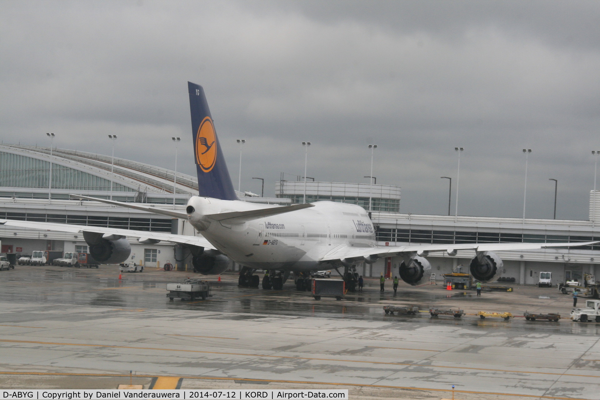 D-ABYG, 2013 Boeing 747-830 C/N 37831, International Terminal