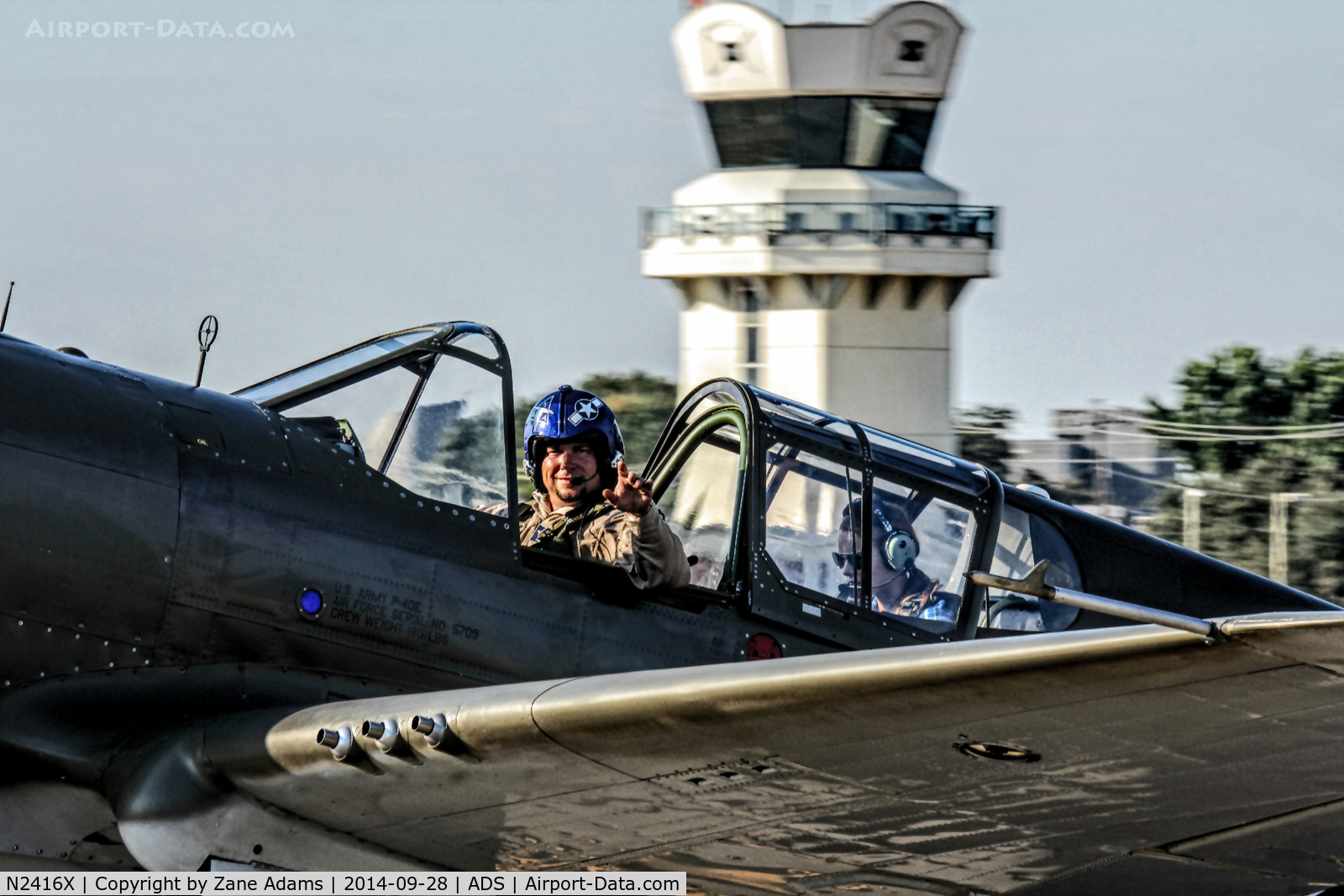 N2416X, Curtiss P-40E Warhawk C/N 16701, Cavanaugh Flight Museum, Warbirds over Addison - Fall 2014