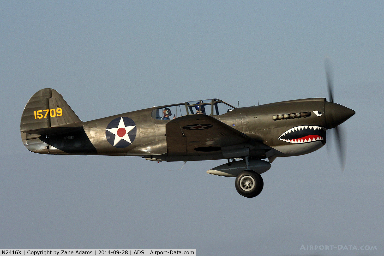 N2416X, Curtiss P-40E Warhawk C/N 16701, Cavanaugh Flight Museum, Warbirds over Addison - Fall 2014