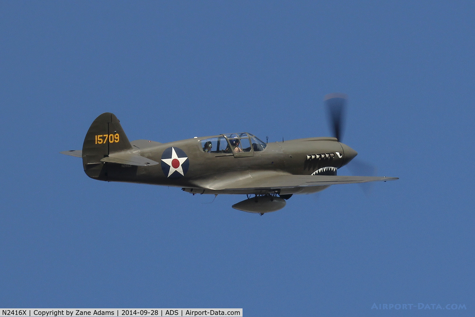 N2416X, Curtiss P-40E Warhawk C/N 16701, Cavanaugh Flight Museum, Warbirds over Addison - Fall 2014