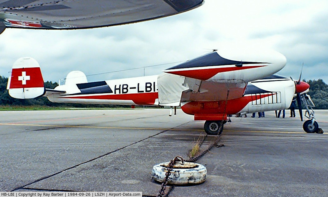 HB-LBI, 1961 Let L-200A Morava C/N 170702, LET L-200A Morava [170702] Zurich~HB 26/09/1984