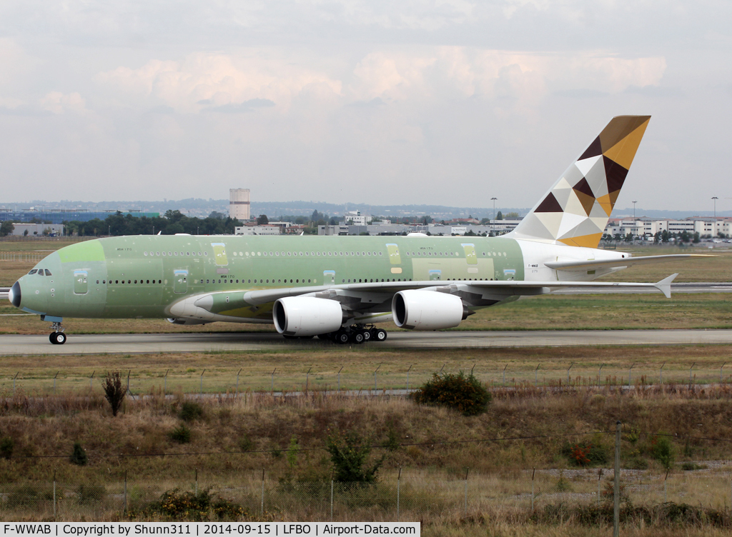 F-WWAB, 2014 Airbus A380-861 C/N 170, C/n 0170 - For Etihad Airways