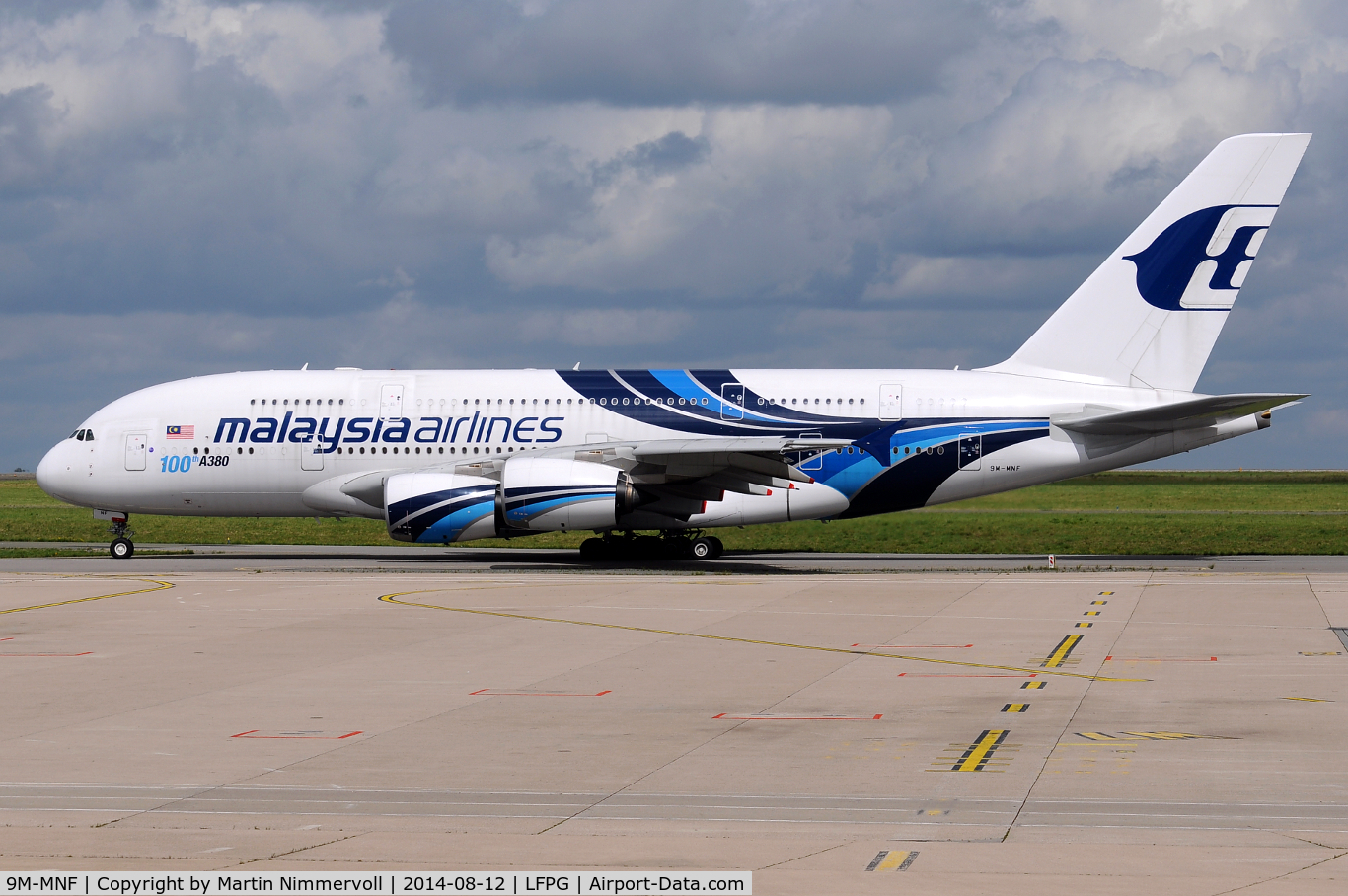 9M-MNF, 2012 Airbus A380-841 C/N 114, Malaysia Airlines