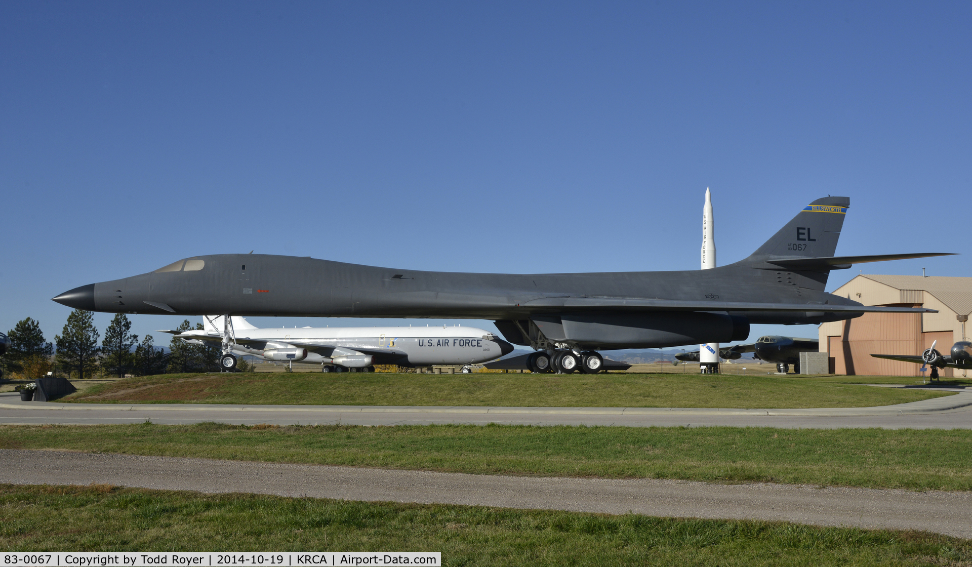 83-0067, 1983 Rockwell B-1B Lancer C/N 4, At the South Dakota Air and Space Museum