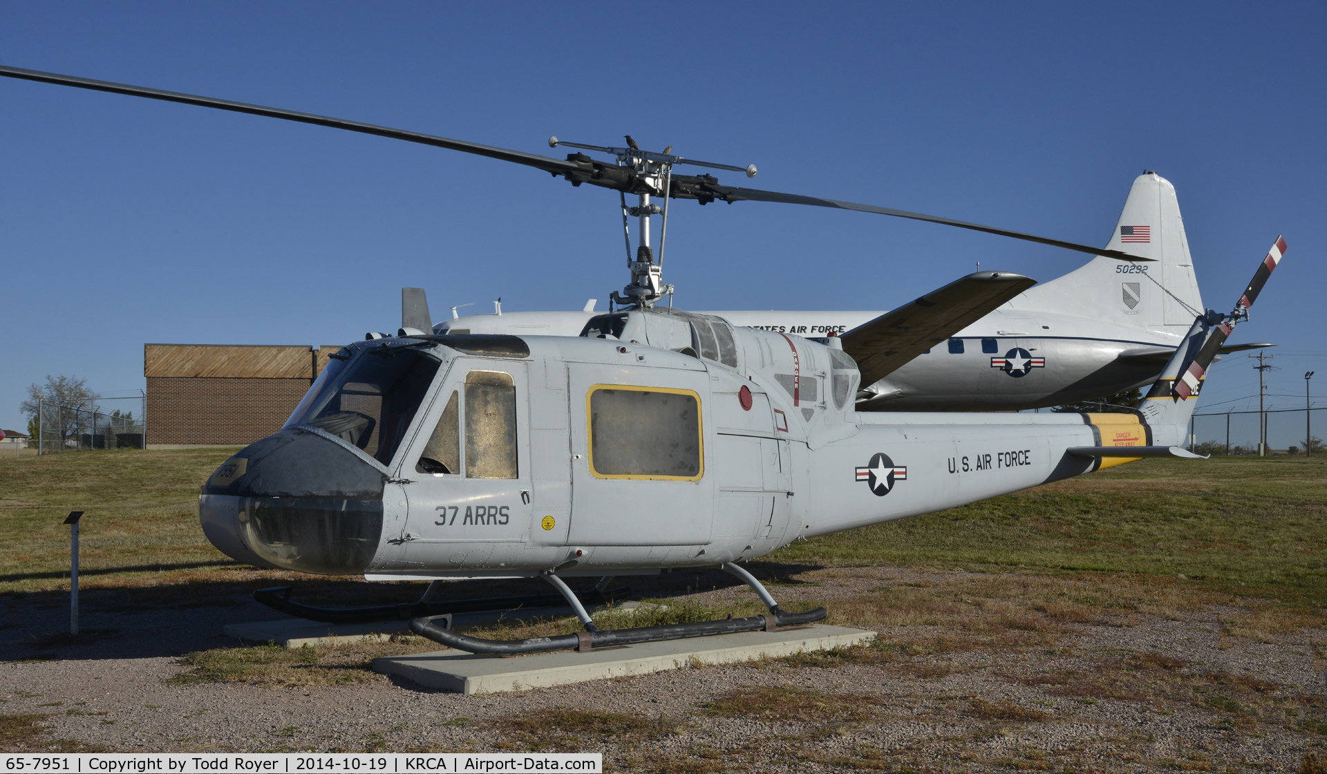 65-7951, 1965 Bell UH-1F Iroquois C/N 7092, At the South Dakota Air and Space Museum
