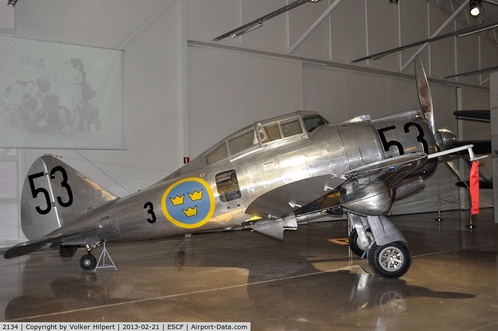 2134, 1940 Seversky P-35A C/N 292-19, at Linkoping