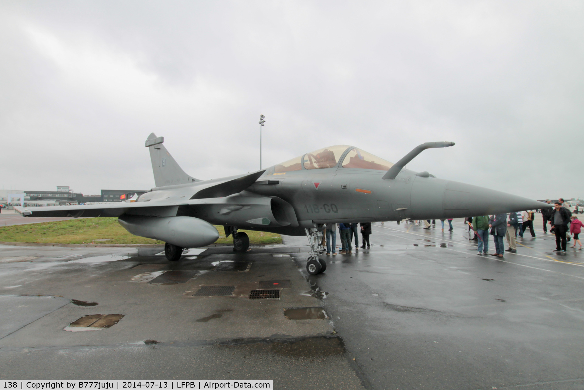 138, Dassault Rafale C C/N 138, at 100th anniversary of Le Bourget Airport, new code 118-GQ