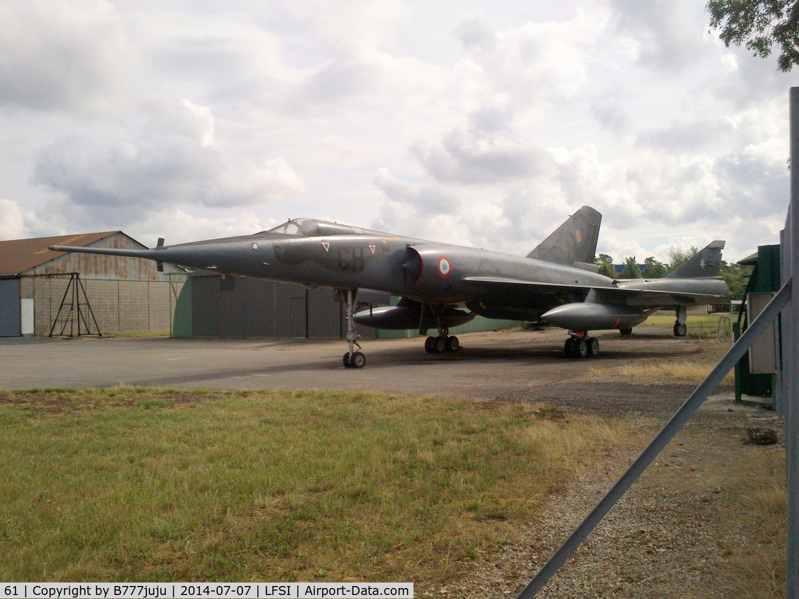 61, Dassault Mirage IVP C/N 61, preserved at Saint-Dizier