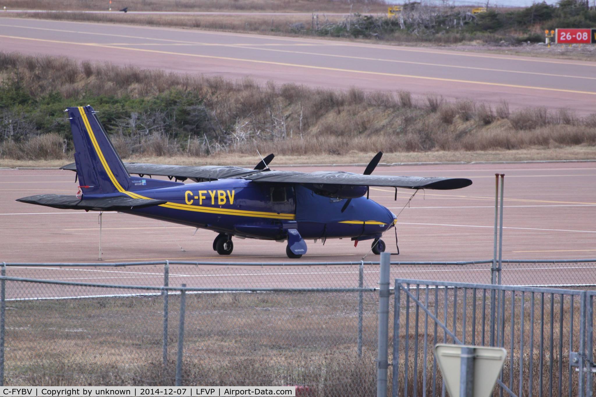 C-FYBV, 2013 Vulcanair P-68R Victor C/N 478-R, plane at LFVP