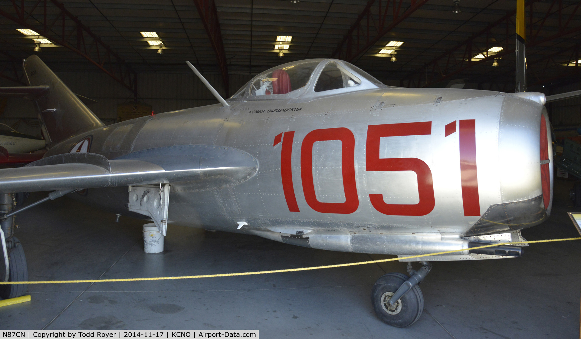 N87CN, Mikoyan-Gurevich MiG-15 C/N 910-51, At the Planes of Fame Museum Chino