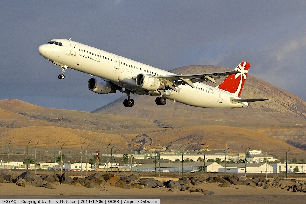 F-GYAQ, 1996 Airbus A321-211 C/N 827, At Lanzarote Airport ( Canary Isles ) in December 2014