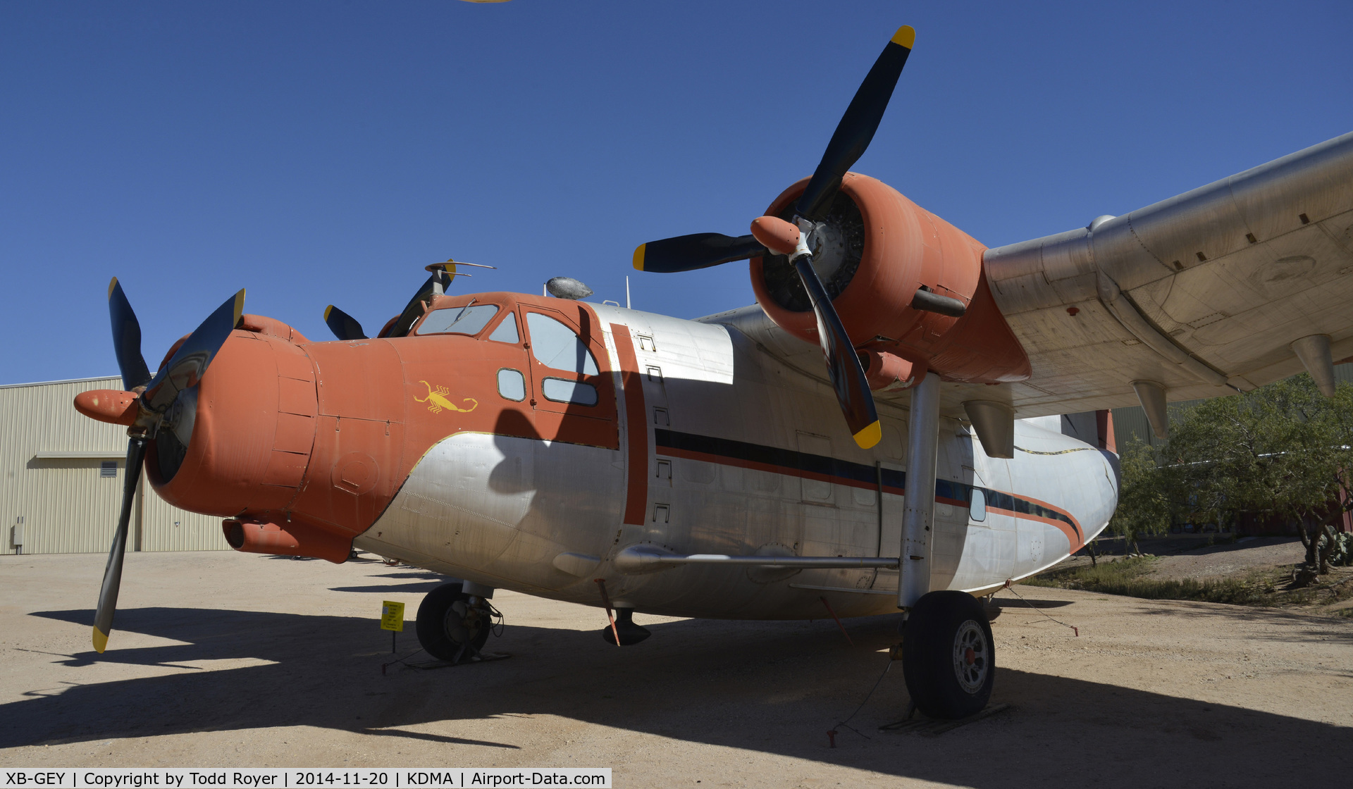 XB-GEY, 1948 Northrop YC-125A Raider C/N 48636 (2520), On display at the Pima Air and Space Museum