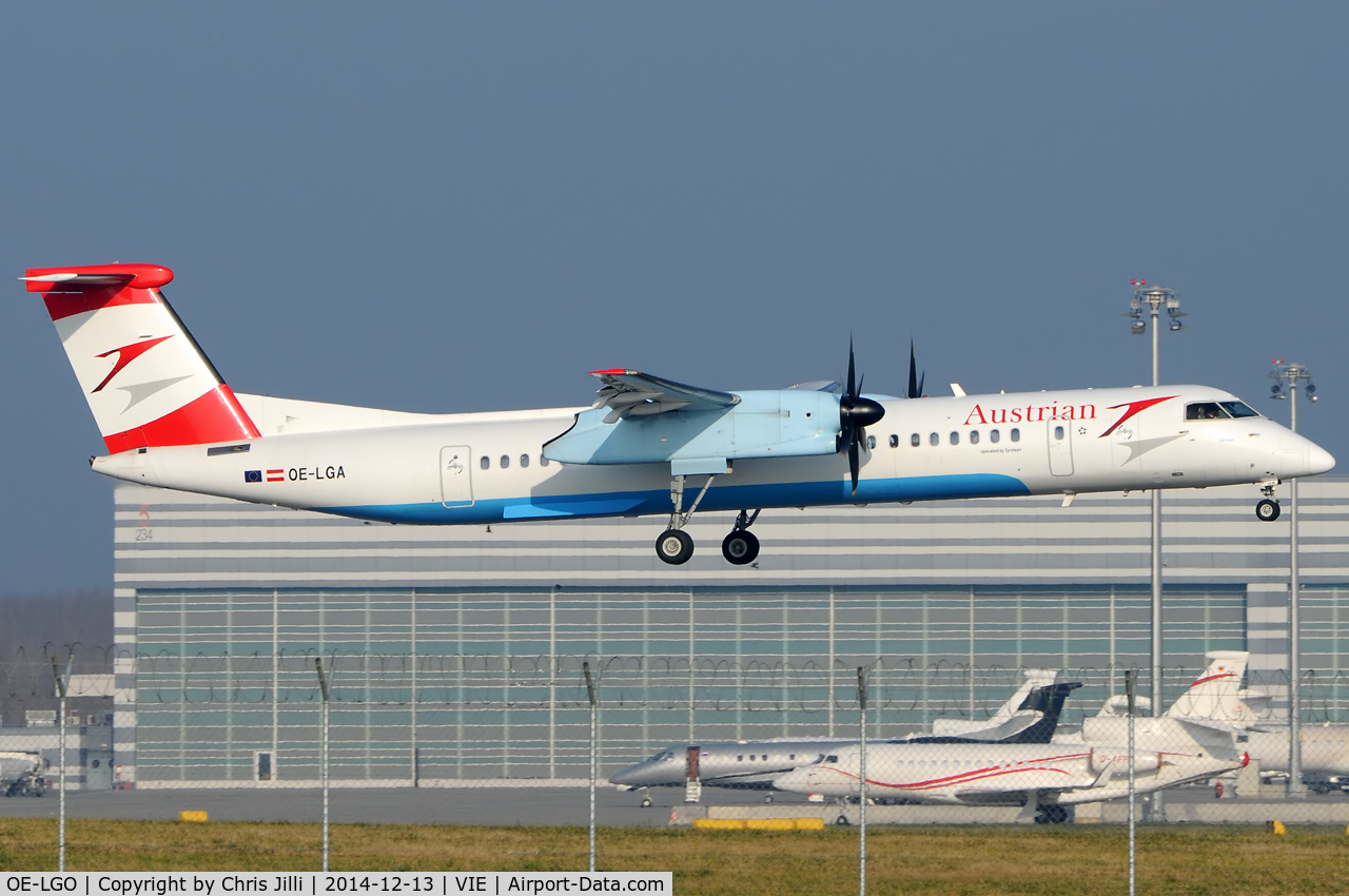 OE-LGO, 2009 De Havilland Canada DHC-8-400Q Dash 8 C/N 4281, Austrian Airlines