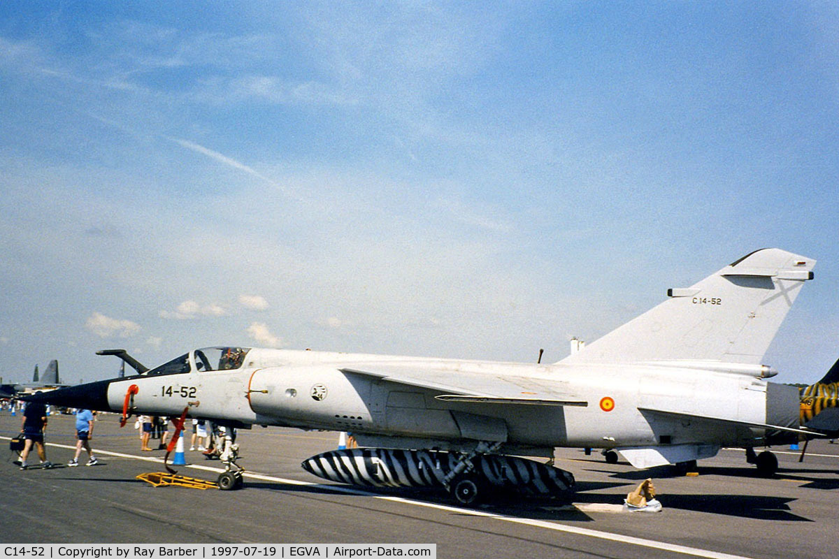 C14-52, Dassault Mirage F.1EE C/N Not found C14-52, Dassault Mirage F.1M [Unknown] (Spanish Air Force) RAF Fairford~G 19/07/1997