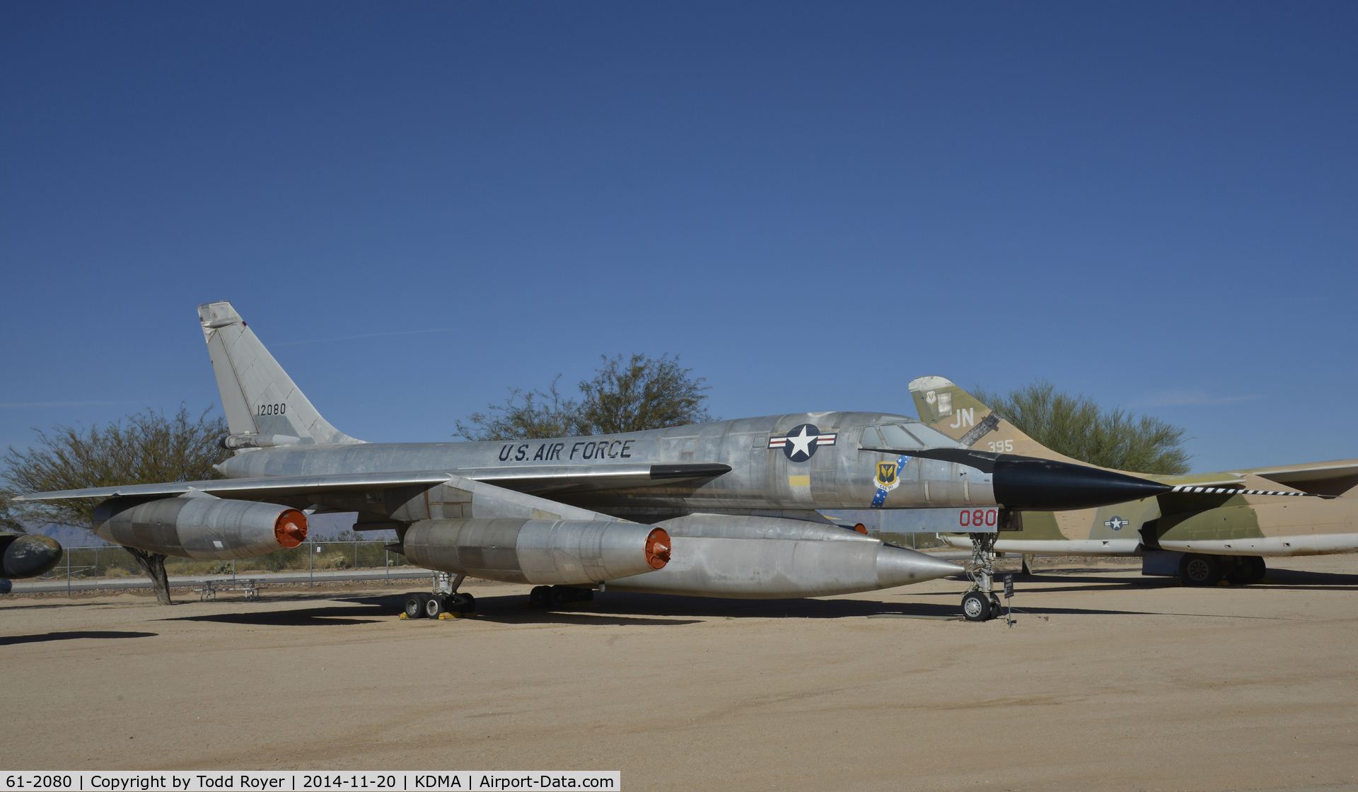 61-2080, 1961 Convair B-58A Hustler C/N 116, On Display at the Pima Air and Space Museum