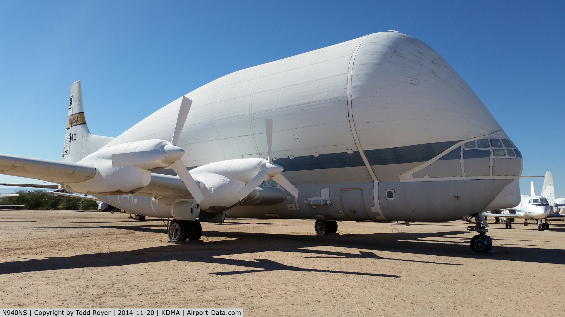 N940NS, 1949 Aero Spacelines 377SG Super Guppy C/N 15938, On display at the Pima Air and Space Museum