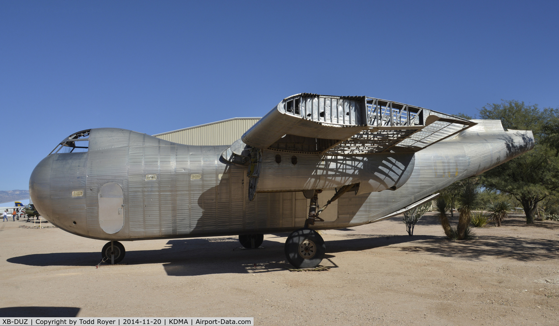 XB-DUZ, Budd RB-1 Conestoga C/N 016, On display at the Pima Air and Space Museum